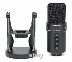 SAMSON G-Track Pro Studio USB Podcast Microphone Mic+Built in Audio Interface