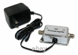 STELLAR LABS 30-2435 Omni Directional HDTV FM Antenna & 25dB High Gain Amplifier