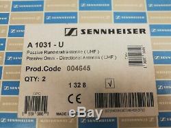 Set Of 2 In Box- Sennheiser A1031-U Omni Directional Paddle Antenna Antennas