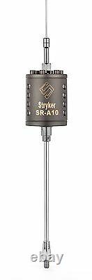 Stryker SR-A-10 CB/10 meter Radio Antenna, 9ft coax, mounting bracket and stud