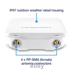 TRENDnet 5dBi Wireless AC1200 Outdoor PoE+ Omni Directional Access Point