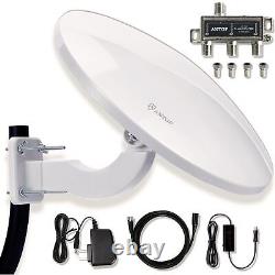 TV Antenna for Local Channels, Outdoor HDTV Antenna for Digital Smart TV, Omn