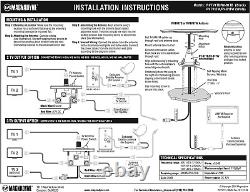 TV-X Omni-Directional Amplified TV/AM/FM Antenna and Distribution Plate (Black)