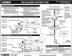 TV-X Omni-Directional Amplified TV/AM/FM Antenna and Distribution Plate (Black)