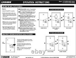 TV-X Omni-Directional Amplified TV/AM/FM Antenna and Distribution Plate (Black)