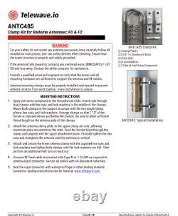 Telewave ANT-150F2 Omnidirectional Collinear Base Antenna, 148-174 MHz