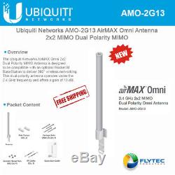 Ubiquiti AMO-2G13 2.4Ghz 13dbi 2x2 MIMO Dual Polarity Omni Outdoor Antenna