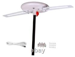 Upgraded 2024 Omni-Directional Outdoor HD Digital TV Antenna 360 Degree, 4TVs