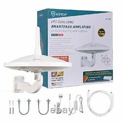 Upgraded Version AT-415B 720° UFO Dual Omni-Directional Outdoor HDTV Antenna