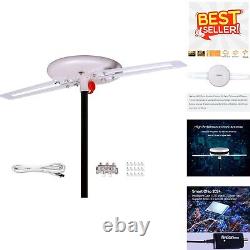 Weather-Resistant Omni-Directional TV Antenna for 4 TVs Easy Setup, 150+ Miles