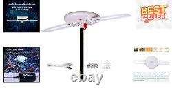 Weather-Resistant Omni-Directional TV Antenna for 4 TVs Easy Setup, 150+ Miles