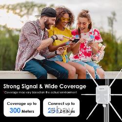 WiFi 6 Dual Band 2.4G+5G AX3000 Long Range Outdoor WiFi Mesh Extender Booster