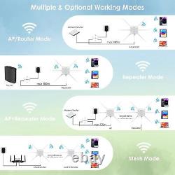 WiFi 6 Router Outdoor Long Range Wireless Gigabit Extender IP67 Weatherproof