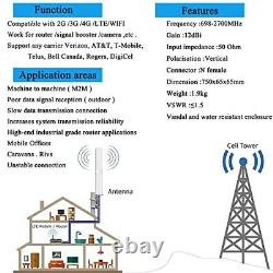 Wide-Band WiFi 4G LTE & 5G GSM UMTS CDMA 12dBi Outdoor Omni Directional Cellu